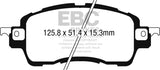 EBC 2016+ Toyota Yaris iA Greenstuff Front Brake Pads