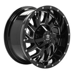 RBP 65R Glock 20x10 5x114.3 BP / 5 BS / -12mm Offset 78mm CB Gloss Black w/Machined Grooves Wheel