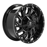 RBP 65R Glock 20x10 5x114.3 BP / 5 BS / -12mm Offset 78mm CB Gloss Black w/Machined Grooves Wheel