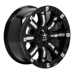 RBP 94R 18x10 8x170 BP / 5.5 BS 0mm Offset 129mm CB (Hub Centric) Black w/Chrome Inserts Wheel