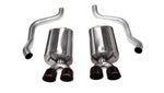 Corsa 09-13 Chevrolet Corvette C6 6.2L V8 Black Sport Axle-Back Exhaust