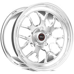 Weld S77 17x10 / 5x4.5 BP / 8in. BS Polished Wheel (Low Pad) - Black Single Beadlock