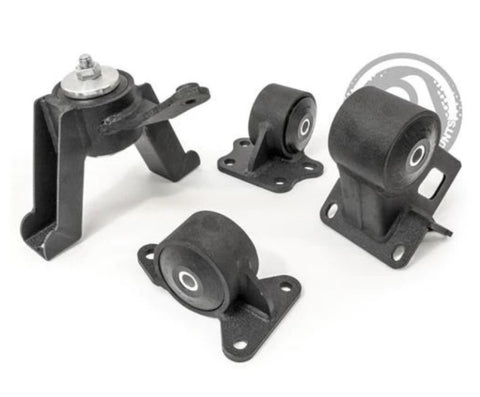 Innovative 00-05 Toyota MR2 Spyder 1ZZ Black Steel Mounts 95A Bushings