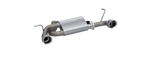 QTP 07-18 Jeep Wrangler 3.6L/3.8L 304SS Screamer Axle Back Exhaust w/4in Tips