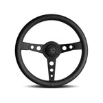 Momo Prototipo Steering Wheel 350 mm - Black Leather/Black Stitch/Black Spokes