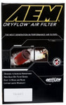 AEM 2-3/4in x 6-7/8in Oval DryFlow Air Filter
