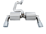 AWE Tuning Ford Focus RS Touring Edition Cat-back Exhaust- Resonated - Chrome Silver Tips