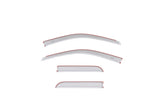 AVS 15-18 Dodge RAM 1500 Quad Cab Ventvisor Color Match Deflectors 4pc - Bright Silver Metallic