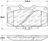 StopTech 89-96 Nissan 300ZX Sport Performance Front Brake Pads