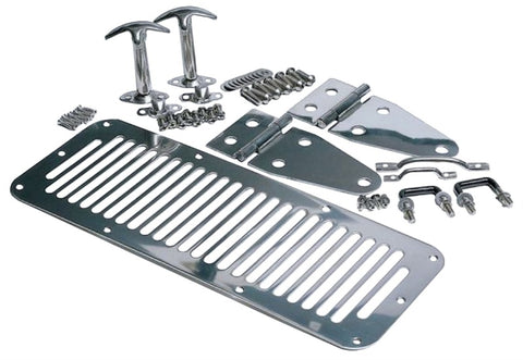 Rampage 1978-1983 Jeep CJ5 Hood Set - Stainless