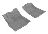 3D MAXpider 2012-2015 Toyota Tacoma Reg/Acs Cab Kagu 1st Row Floormat - Gray