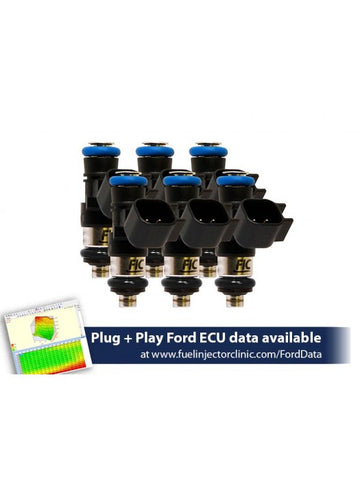1000CC (95 LBS/HR AT 43.5 PSI FUEL PRESSURE) FIC FUEL INJECTOR CLINIC INJECTOR SET FOR FORD MUSTANG V6 (2011-2017)