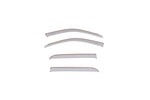 AVS 15-18 Dodge RAM 1500 Crew Cab Ventvisor Color Match Deflectors 4pc - Bright Silver Metallic