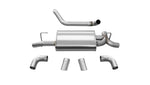 Corsa 18+ Jeep Wrangler JL 2.5in Dual Rear Turn Down Exit Sport Axle-Back Exhaust