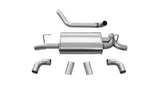 Corsa 18+ Jeep Wrangler JL 2.5in Dual Rear Turn Down Exit Sport Axle-Back Exhaust