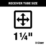 Curt 86-91 Toyota Camry Sedan/Wagon/Alltrac Class 1 Trailer Hitch w/1-1/4in Receiver