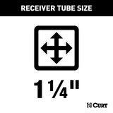 Curt 86-91 Toyota Camry Sedan/Wagon/Alltrac Class 1 Trailer Hitch w/1-1/4in Receiver