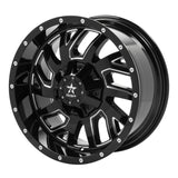 RBP 65R Glock 20x10 5x114.3 BP / 5 BS / -12mm Offset 78mm CB Gloss Black w/Machined Grooves Wheel