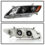 xTune 07-09 Toyota Camry Halogen OEM Headlights - Black (HD-JH-TCAM08-AM-BK)