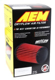 AEM 2.75 inch Dryflow Air Filter with 9 inch Element