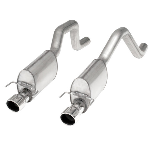Stainless Works 2006-13 Corvette C6ZO6/ZR1 3in Axleback Chambered Mufflers Dual 4in Rolled Edge Tips