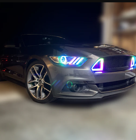 Striker Lights - 2015-17 Mustang RGBW LED Headlights