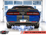 AWE Tuning 15+ Dodge Challenger 5.7 Track Edition Exhaust - Chrome Silver Quad Tips
