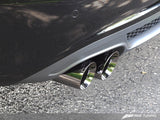 AWE Tuning Audi B8 A4 Touring Edition Exhaust - Quad Tip Diamond Black Tips