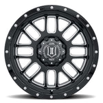 ICON Alpha 20x9 6x135 16mm Offset 5.625in BS Gloss Black Milled Spokes Wheel