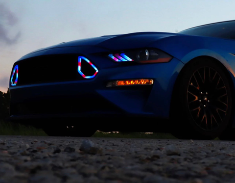 Striker Lights - 2018+ Mustang RGBW LED Headlights