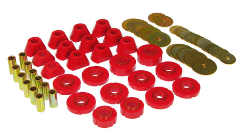 Prothane 67-72 Chevy K10 Blazer Body Mount Kit - Red