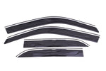 AVS 11-18 Chrysler 300 Ventvisor Low Profile Deflectors 4pc - Smoke w/Chrome Trim