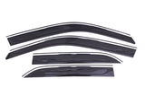 AVS 11-18 Chrysler 300 Ventvisor Low Profile Deflectors 4pc - Smoke w/Chrome Trim