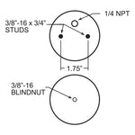 Firestone Ride-Rite Replacement Bellow 268C (For Kit PN 2173/2485/2410/2213/2223/2189) (W217606762)