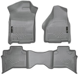 Husky Liners 09-12 Dodge Ram 1500 Quad Cab WeatherBeater Combo Gray Floor Liners