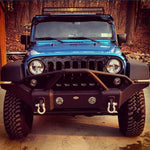 DV8 Offroad 07-18 Jeep Wrangler JK/JL FS-1 Full Length Steel Front Bumper