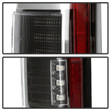 Spyder 15-18 Ford F-150 Light Bar LED Tail Lights (w/Blind Spot) - Black (ALT-YD-FF15015BS-LBLED-BK)