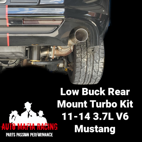 Mafia Low Buck Rear Mount Turbo Kit - (11-14 3.7L V6 Mustang)
