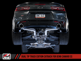 AWE Tuning 16-19 Chevy Camaro SS Non-Resonated Cat-Back Exhaust - Track Edition (Chrome Silver Tips)