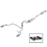 Ford Racing 15-18 F-150 5.0L Cat-Back Sport Exhaust System - Rear Exit Carbon Fiber Tips