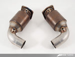AWE Tuning Porsche 997.2TT Performance High Flow Cat Sections for OE Muffler