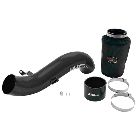 Wehrli 07.5-10 Chevrolet 6.6L LMM Duramax 4in Intake Kit - WCFab Grey