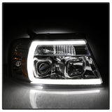 Spyder 04-08 Ford F-150 Light Bar Projector Headlights - Chrome (PRO-YD-FF15004V2-LB-C)