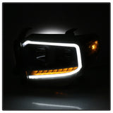 xTune 14-17? Toyota Tundra DRL LED Light Bar Proj Headlights - Black Smoke (PRO-JH-TTU14-LB-BSM)