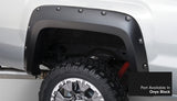 Bushwacker 16-18 GMC Sierra 2500 Fleetside Pocket Style Flares 4pc 78.8/97.6in Bed - Onyx Black