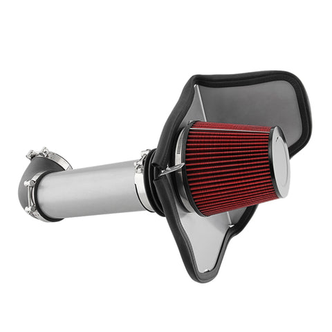 Xtune Chrysler 300C 05-10 5.7L 6.1L V8 Intake ( w/Heat Shield Red Filter ) Gray IN-HS-DCH05V8-57-GY