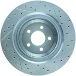 StopTech Select Sport 2014 Dodge Challenger Slotted and Drilled Right Rear Brake Rotor