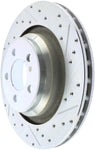 StopTech Select Sport 13-14 Dodge Challenger SRT8 Drilled and Slotted Rear Left Brake Rotor