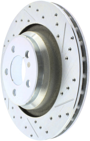 StopTech Select Sport 13-14 Dodge Challenger SRT8 Drilled and Slotted Rear Left Brake Rotor