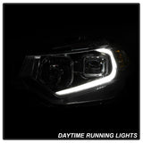 xTune 09-14 Acura Projector Headlights - Light Bar DRL - Chrome (PRO-JH-ATSX09-LB-C)